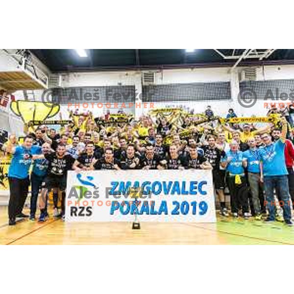 Gorenje Velenje, winners of Slovenian Handball Cup Final between Gorenje Velenje and Krka in Marof Hall, Novo Mesto on May 12, 2019