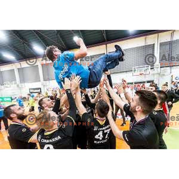 Gorenje Velenje, winners of Slovenian Handball Cup Final between Gorenje Velenje and Krka in Marof Hall, Novo Mesto on May 12, 2019