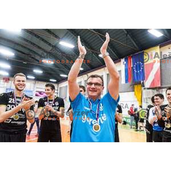 Gorenje Velenje, winners of Slovenian Handball Cup Final between Gorenje Velenje and Krka in Marof Hall, Novo Mesto on May 12, 2019