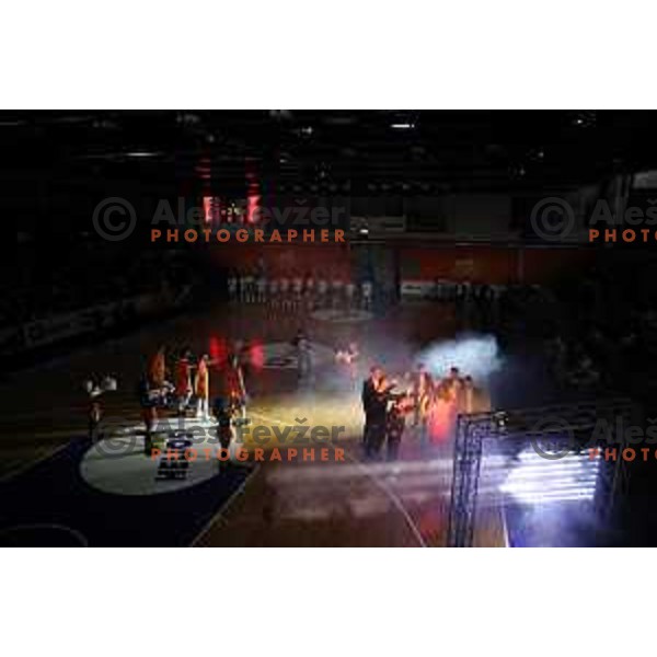 in action during semi-final of Nova KBM league basketball match between Helios Suns and Petrol Olimpija in Domzale Sports Hall, Slovenia on May 13, 2019