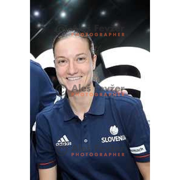 Nika Baric of Slovenia Basketball team during press conference KZS in Ljubljana on May 14, 2019