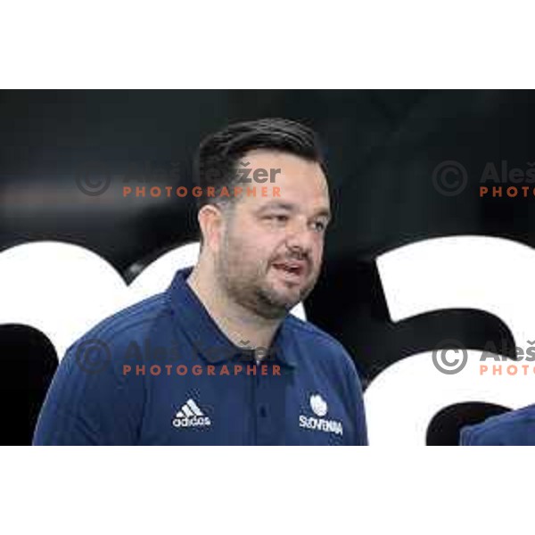 Damir Grgic of Slovenia Basketball team during press conference KZS in Ljubljana on May 14, 2019