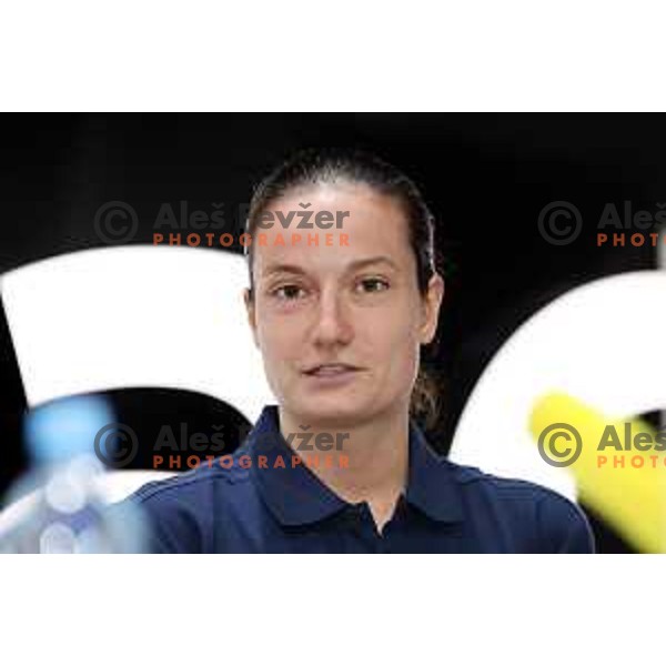 Nika Baric of Slovenia Basketball team during press conference KZS in Ljubljana on May 14, 2019