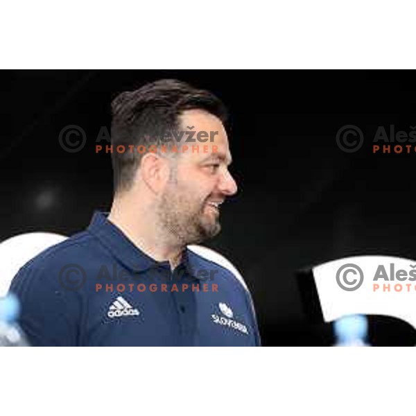 Damir Grgic of Slovenia Basketball team during press conference KZS in Ljubljana on May 14, 2019