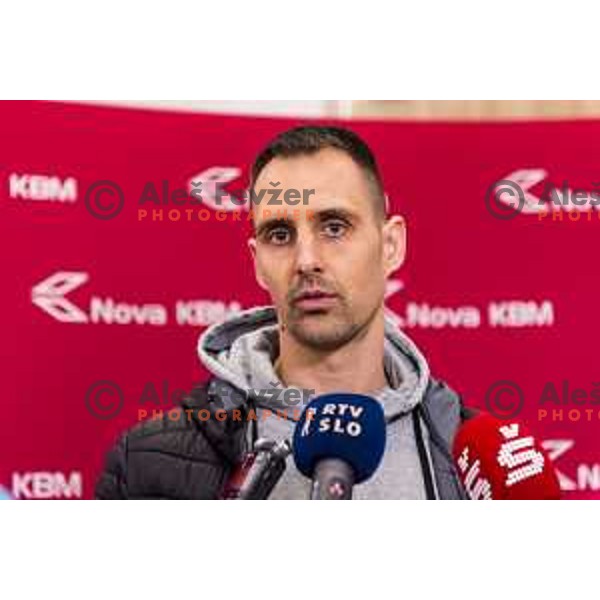 press conference KZS before start of Final series of Nova KBM league 2018/2019 season in Ljubljana on May 16, 2019