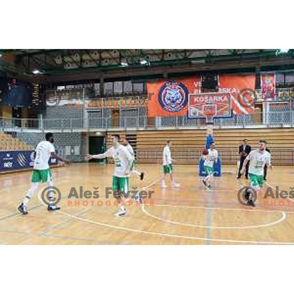 first game in The Final of Nova KBM League basketball match between Sixt Primorska and Petrol Olimpija in Bonifika Arena,Koper, Slovenia on May 18, 2019