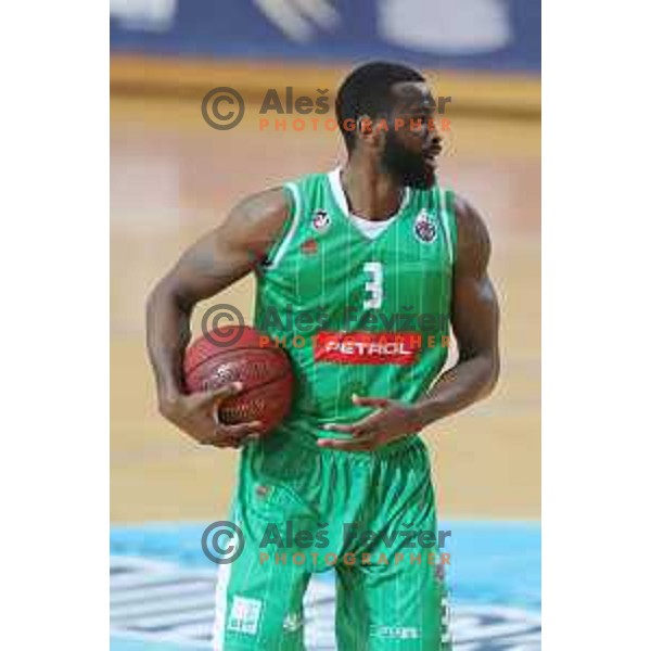 Marvin Jones in action during first game in The Final of Nova KBM League basketball match between Sixt Primorska and Petrol Olimpija in Bonifika Arena,Koper, Slovenia on May 18, 2019