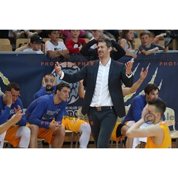 Jurica Golemac during first game of the Final of Nova KBM League basketball match between Sixt Primorska and Petrol Olimpija in Bonifika Arena,Koper, Slovenia on May 18, 2019