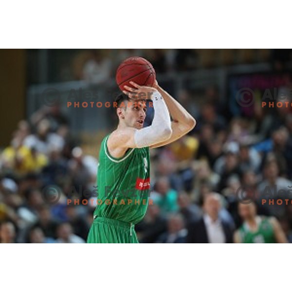 action during first game of the Final of Nova KBM League basketball match between Sixt Primorska and Petrol Olimpija in Bonifika Arena,Koper, Slovenia on May 18, 2019