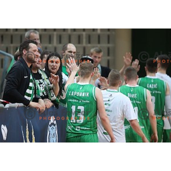 action during first game of the Final of Nova KBM League basketball match between Sixt Primorska and Petrol Olimpija in Bonifika Arena,Koper, Slovenia on May 18, 2019