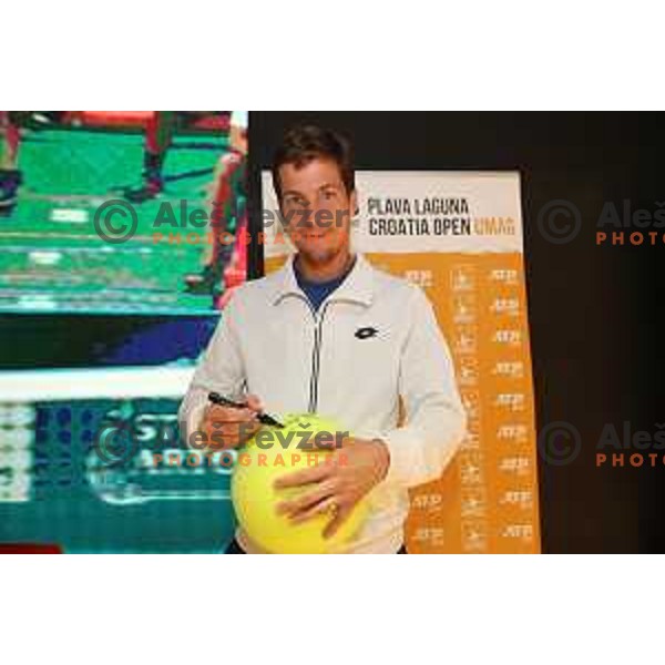 Aljaz Bedene during ATP Plava Laguna Umag tournament press conference in Ljubljana on May 21, 2019