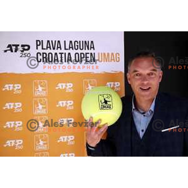 Gasper Bolhar during ATP Plava Laguna Umag tournament press conference in Ljubljana on May 21, 2019