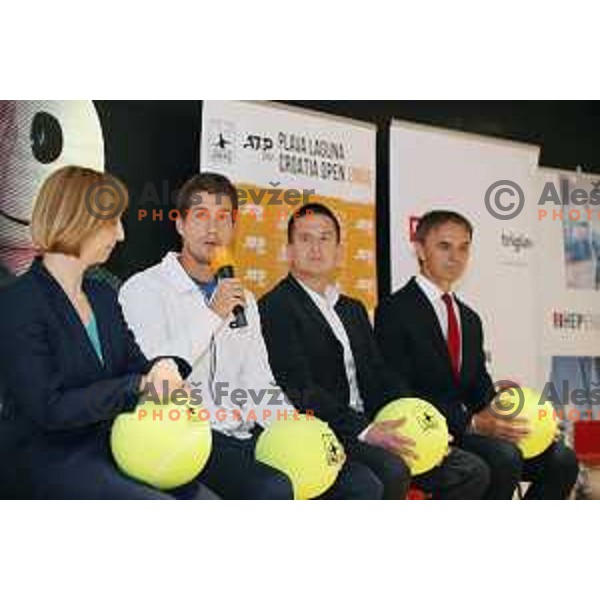 Aljaz Bedene during ATP Plava Laguna Umag tournament press conference in Ljubljana on May 21, 2019