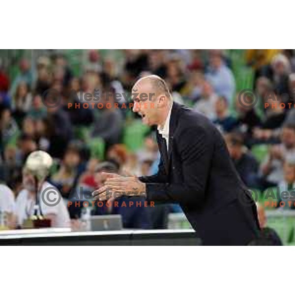 Jure Zdovc during second game in The Final of Nova KBM League basketball match between Petrol Olimpija and Sixt Primorska in Arena Stozice, Ljubljana, Slovenia on May 21, 2019