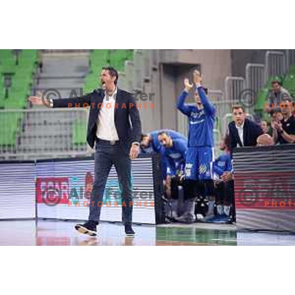 Jurica Golemac during second game in The Final of Nova KBM League basketball match between Petrol Olimpija and Sixt Primorska in Arena Stozice, Ljubljana, Slovenia on May 21, 2019