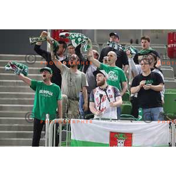 action during second game in The Final of Nova KBM League basketball match between Petrol Olimpija and Sixt Primorska in Arena Stozice, Ljubljana, Slovenia on May 21, 2019