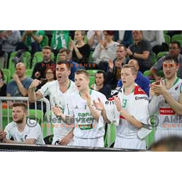 Drazen Bubnic in action during second game in The Final of Nova KBM League basketball match between Petrol Olimpija and Sixt Primorska in Arena Stozice, Ljubljana, Slovenia on May 21, 2019