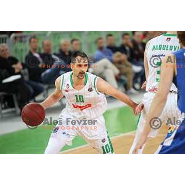 Domen Lorbek in action during second game in The Final of Nova KBM League basketball match between Petrol Olimpija and Sixt Primorska in Arena Stozice, Ljubljana, Slovenia on May 21, 2019