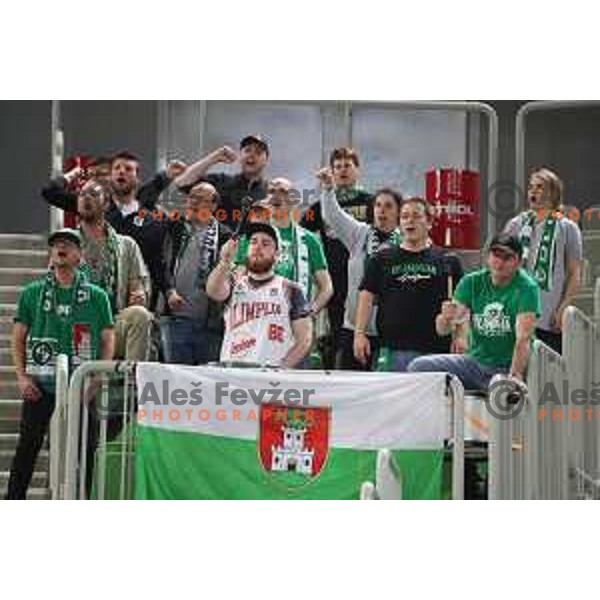 action during second game in The Final of Nova KBM League basketball match between Petrol Olimpija and Sixt Primorska in Arena Stozice, Ljubljana, Slovenia on May 21, 2019