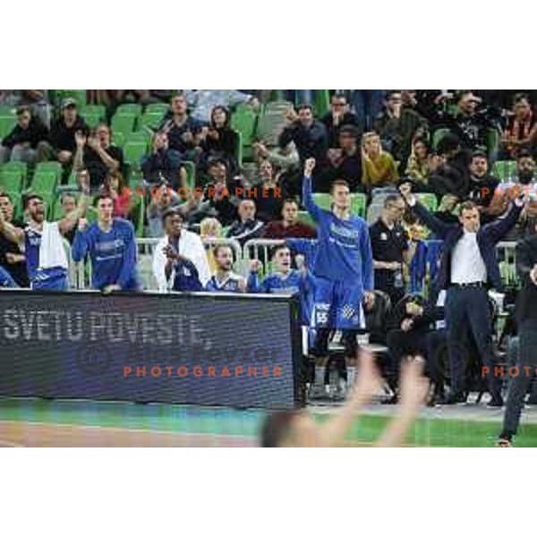 action during second game in The Final of Nova KBM League basketball match between Petrol Olimpija and Sixt Primorska in Arena Stozice, Ljubljana, Slovenia on May 21, 2019