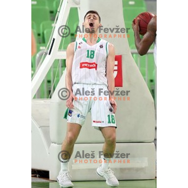 action during second game in The Final of Nova KBM League basketball match between Petrol Olimpija and Sixt Primorska in Arena Stozice, Ljubljana, Slovenia on May 21, 2019