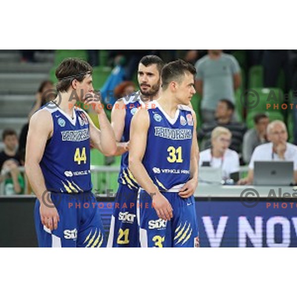 Marko Jagodic Kuridza in action during second game in The Final of Nova KBM League basketball match between Petrol Olimpija and Sixt Primorska in Arena Stozice, Ljubljana, Slovenia on May 21, 2019