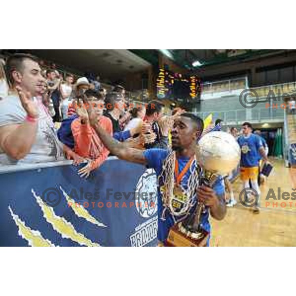 Corin Henry after third game of The Final of Nova KBM League basketball match between Sixt Primorska and Petrol Olimpija in Bonifika Arena,Koper, Slovenia on May 24, 2019