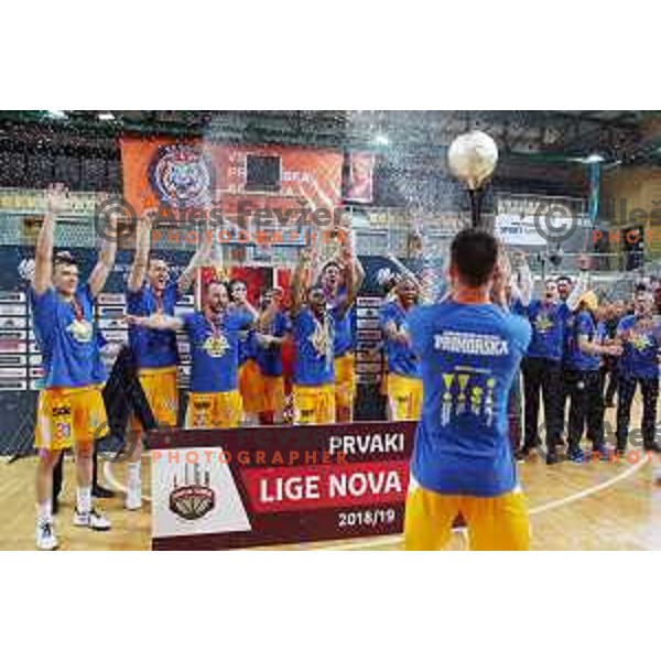 third game of The Final of Nova KBM League basketball match between Sixt Primorska and Petrol Olimpija in Bonifika Arena,Koper, Slovenia on May 24, 2019