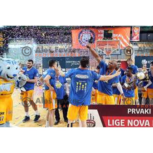 third game of The Final of Nova KBM League basketball match between Sixt Primorska and Petrol Olimpija in Bonifika Arena,Koper, Slovenia on May 24, 2019