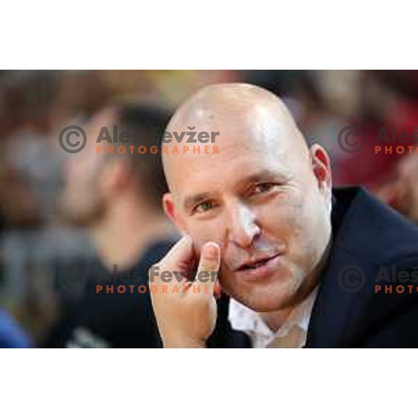 Matej Avanzo at third game of The Final of Nova KBM League basketball match between Sixt Primorska and Petrol Olimpija in Bonifika Arena,Koper, Slovenia on May 24, 2019