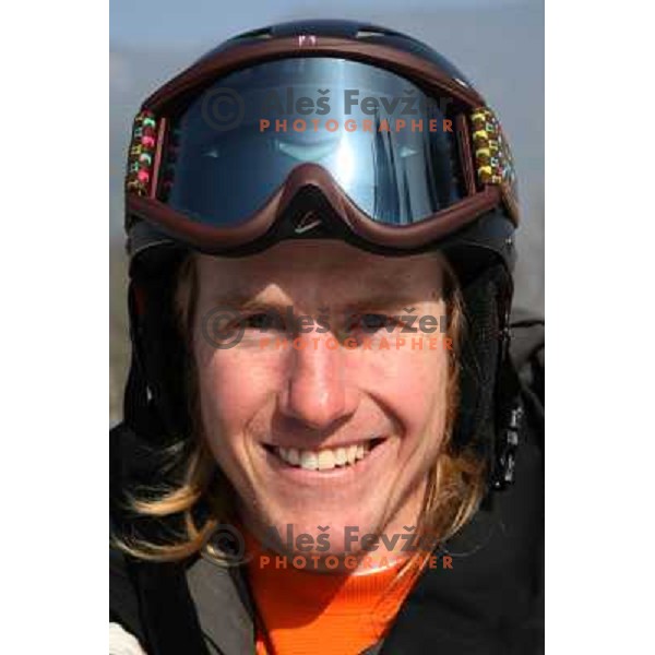 Ted Ligety after second run of Europa Cup slalom in Kranjska gora, Slovenia 15.2.2008 