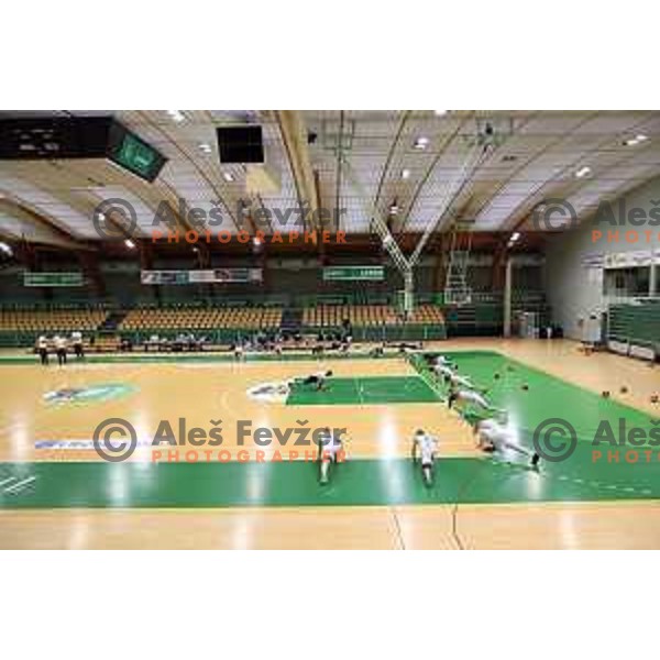 Slovenia Women\'s basketball team during practice session in Tri Lilije Hall, Lasko on May 28, 2019
