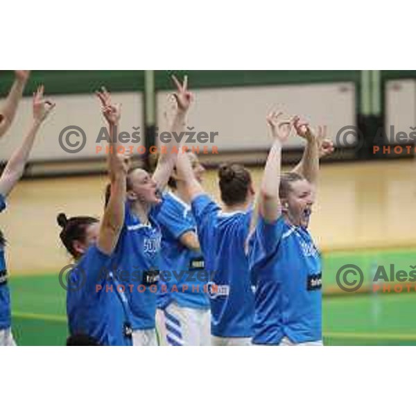 action during friendly Women\'s basketball match between Slovenia and Croatia in Tri Lilija Hall, Lasko on June 1, 2019