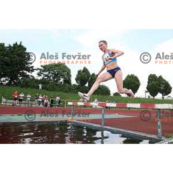 Marusa Mismas competes at International athletics meeting in Ljubljana, Slovenia on June 5, 2019