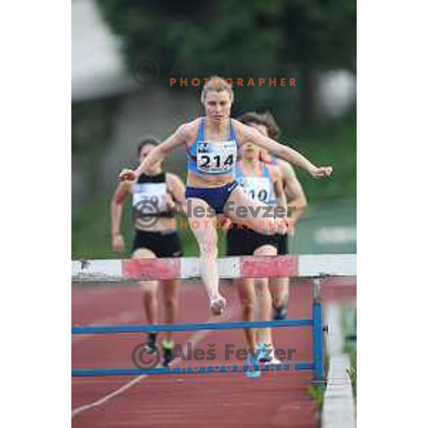 Marusa Mismas competes at International athletics meeting in Ljubljana, Slovenia on June 5, 2019