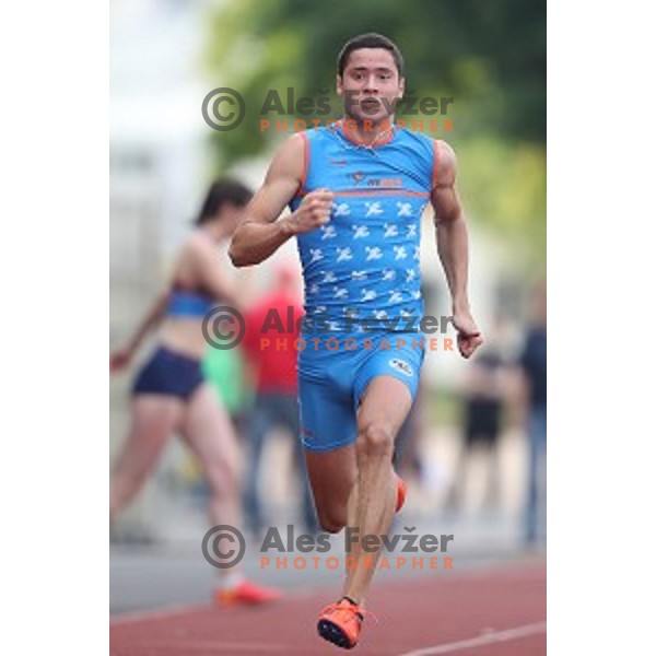 Filip Jakob Demsar at International athletics meeting in Ljubljana, Slovenia on June 5, 2019