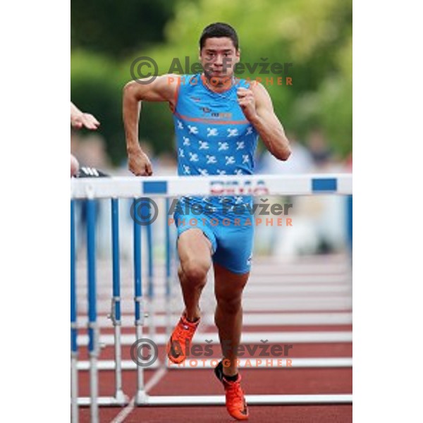 Filip Jakob Demsar at International athletics meeting in Ljubljana, Slovenia on June 5, 2019