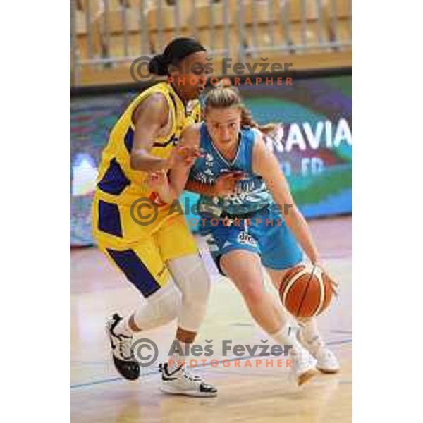 Annamaria Prezelj in action during friendly Women\'s basketball match between Slovenia and Sweden in Polaj Hall, Trbovlje on June 6, 2019