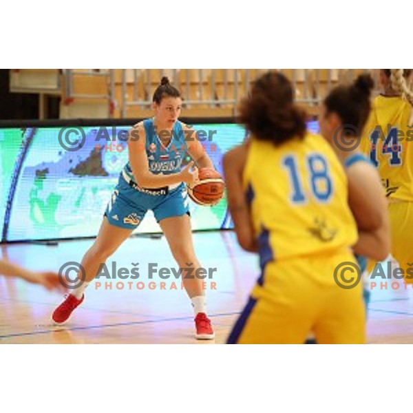 Aleksandra Kroselj in action during friendly Women\'s basketball match between Slovenia and Sweden in Polaj Hall, Trbovlje on June 6, 2019