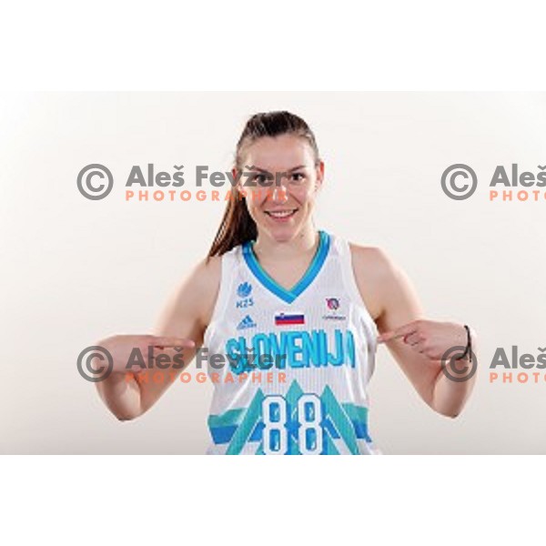 Merisa Dautovic of Slovenia Women\'s basketball team for Eurobasket 2019 during media day in Lasko, Slovenia on May 28, 2019
