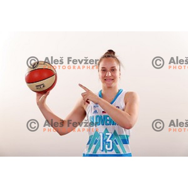Zala Friskovec of Slovenia Women\'s basketball team for Eurobasket 2019 during media day in Lasko, Slovenia on May 28, 2019