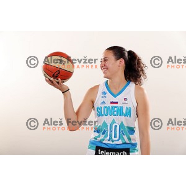 Tina Jakovina of Slovenia Women\'s basketball team for Eurobasket 2019 during media day in Lasko, Slovenia on May 28, 2019