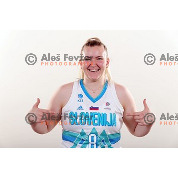 Teja Gorsic of Slovenia Women\'s basketball team for Eurobasket 2019 during media day in Lasko, Slovenia on May 28, 2019