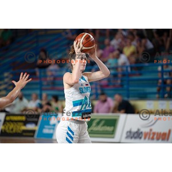 Eva Lisec during friendly Women\'s basketball match between Slovenia and Slovakia in Poden Sports Hall, Skofja Loka on June 14, 2019