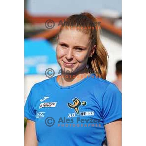 Maja Mihalinec,winner of Women\'s 100 meters at Slovenian Athletics Cup in Celje, Slovenia in June 15, 2019