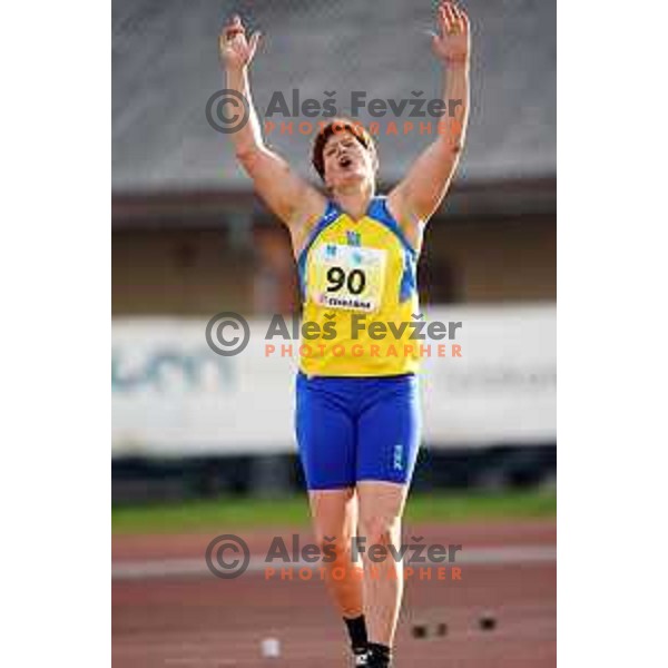 Martina Ratej, winner of Women\'s javelin at Slovenian Athletics Cup in Celje, Slovenia in June 15, 2019