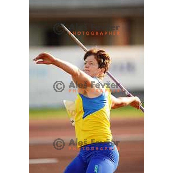 Martina Ratej, winner of Women\'s javelin at Slovenian Athletics Cup in Celje, Slovenia in June 15, 2019