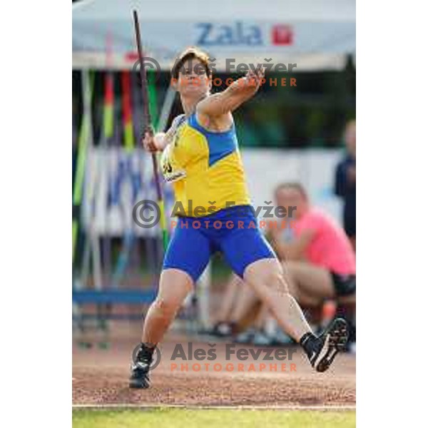 Martina Ratej, winner of Women\'s javelin at Slovenian Athletics Cup in Celje, Slovenia in June 15, 2019