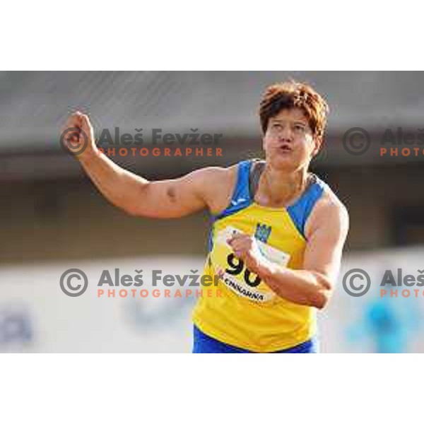 Martina Ratej, winner of Women\'s javelin at Slovenian Athletics Cup in Celje, Slovenia in June 15, 2019