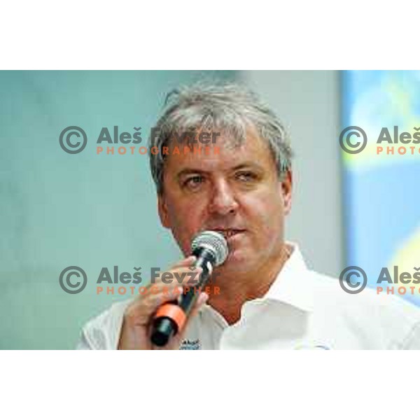 Dare Rupar at press conference of 26.Tour of Slovenia at Ljubljana Castle, Slovenia in June 18, 2019